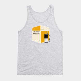 Walkie Talkie Classic Retro Logo Crest - Yellow Print T-Shirt Tank Top